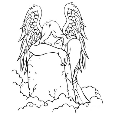 380x380 Weeping Angel On The Grave Tattoo