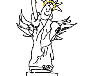 300x250 Statue Of Liberty Is A Weeping Angel.