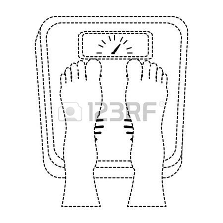 450x450 Feet With Scale Weight Measure Icon Vector Illustration Design