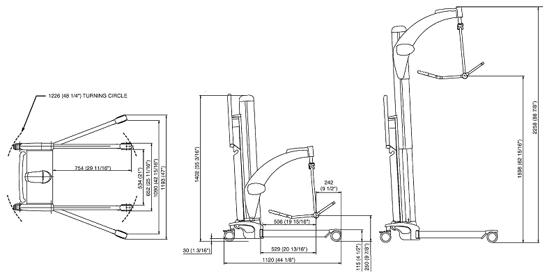 785x396 Arjo Huntleigh Opera Electric Patient Lift Hoist Transfer
