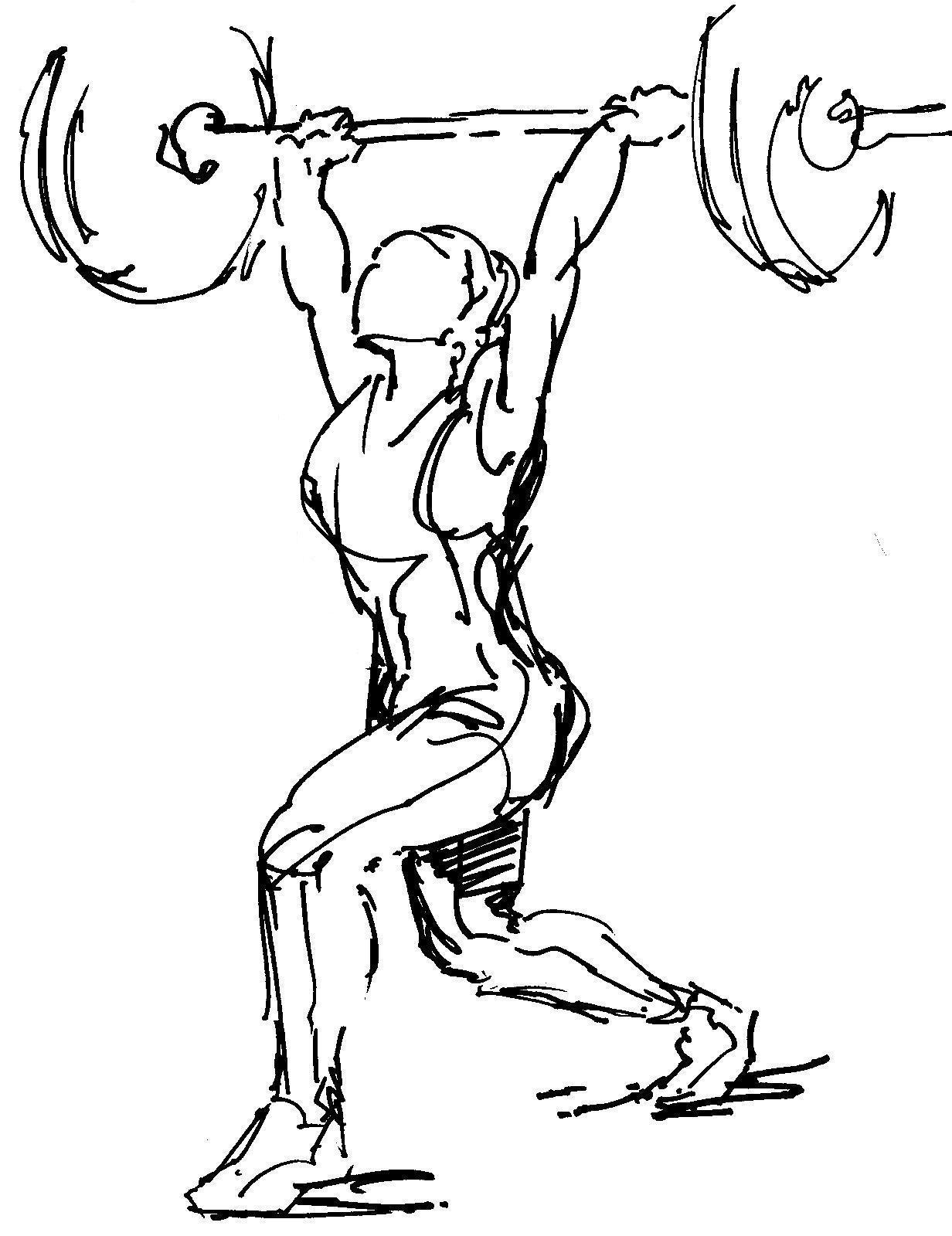 1232x1600 Image Result For Weightlifting Drawing Amazing Art