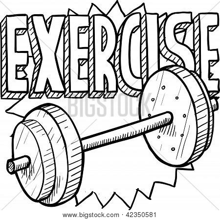 450x449 Weightlifting Sketch Poster Id42350581