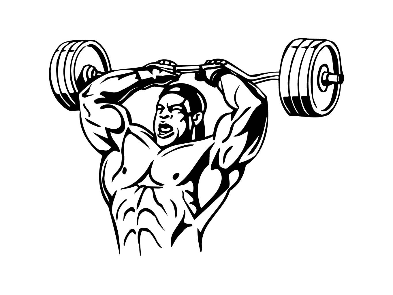 Weight Lifting Drawing Easy - Lifting Weight Drawing Weightlifting ...