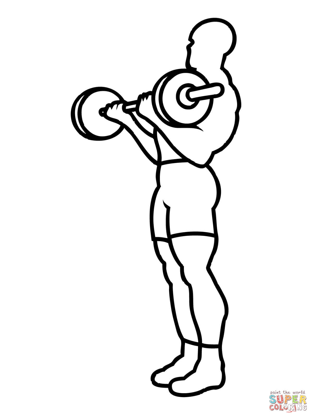 1200x1600 Weight Training Workout Coloring Page Free Printable Coloring Pages