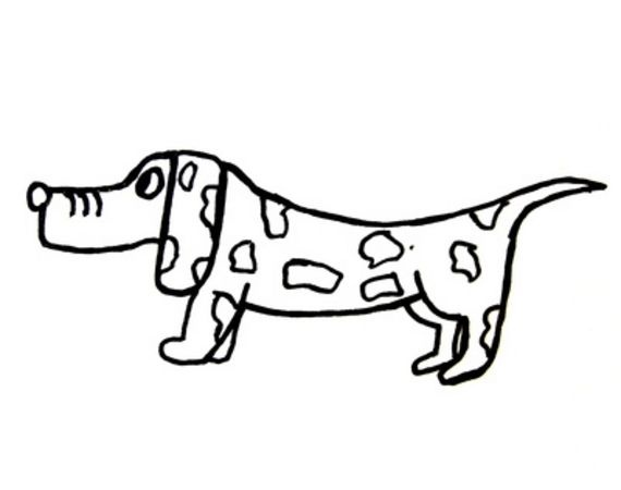Weiner Dog Drawing