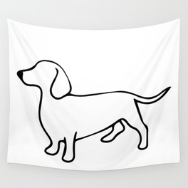 264x264 Wienerdog Wall Tapestries Society6