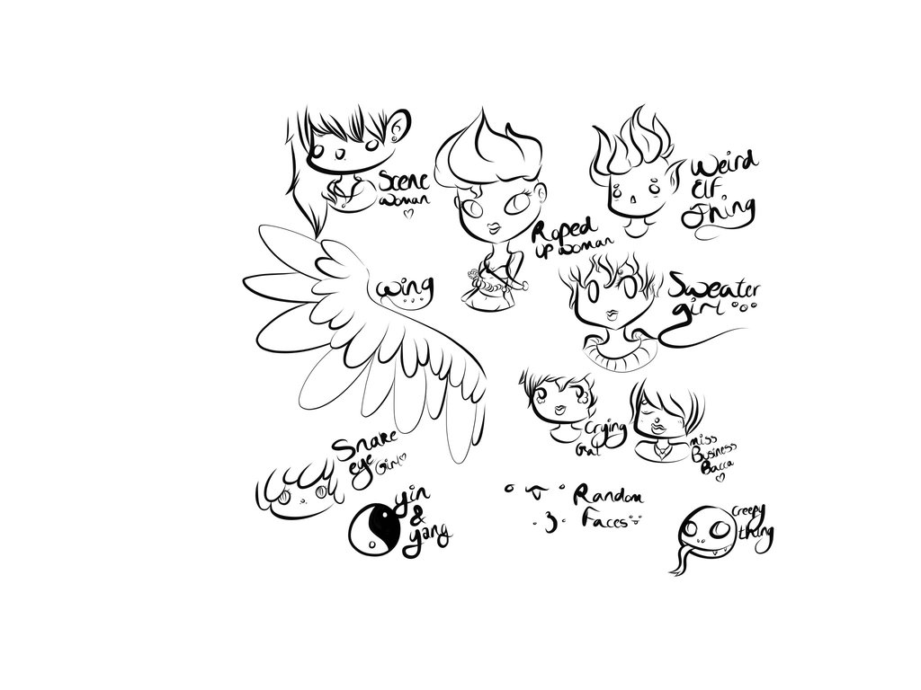 1024x768 I Did Weird Random Drawings D By Smoshu