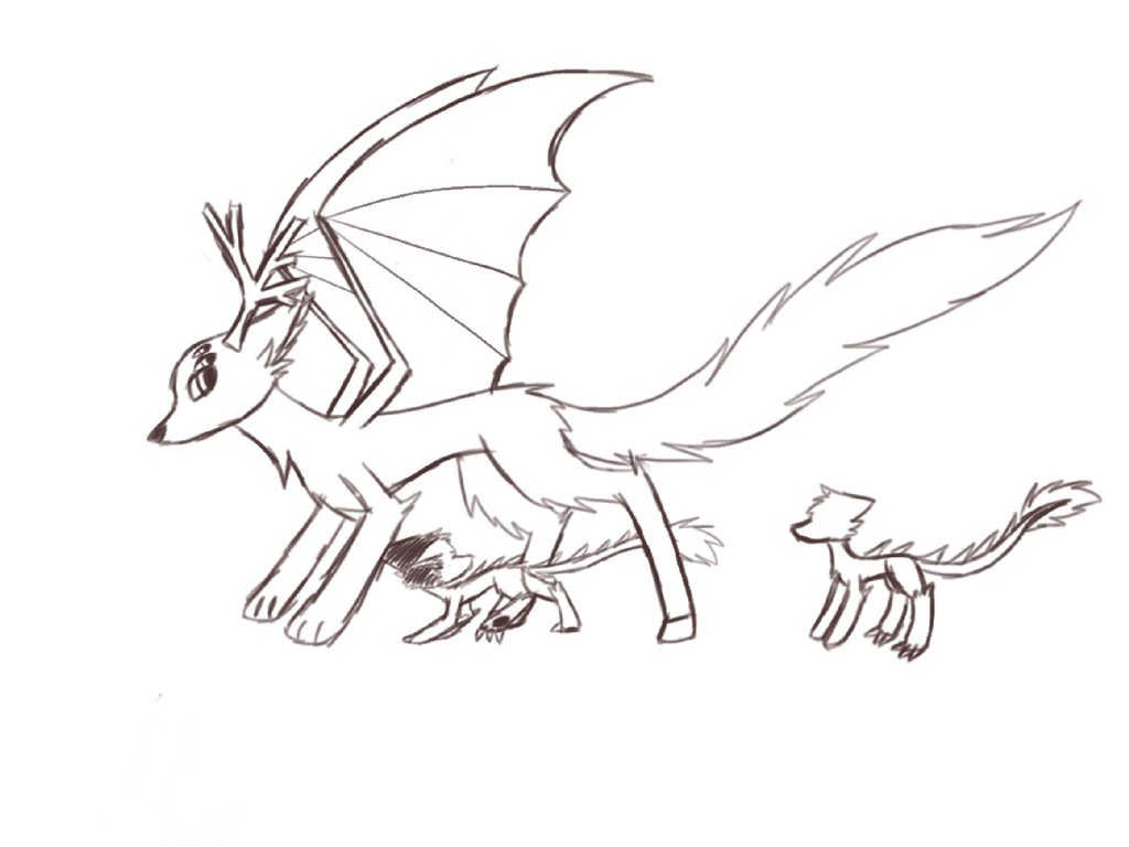 1024x768 I Keep Drawing Weird Stuff With Dog Heads By Shade And Stone