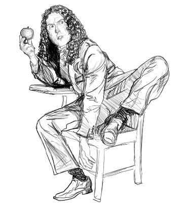 357x424 Weird Al Sketch By Hanbo Hobbit