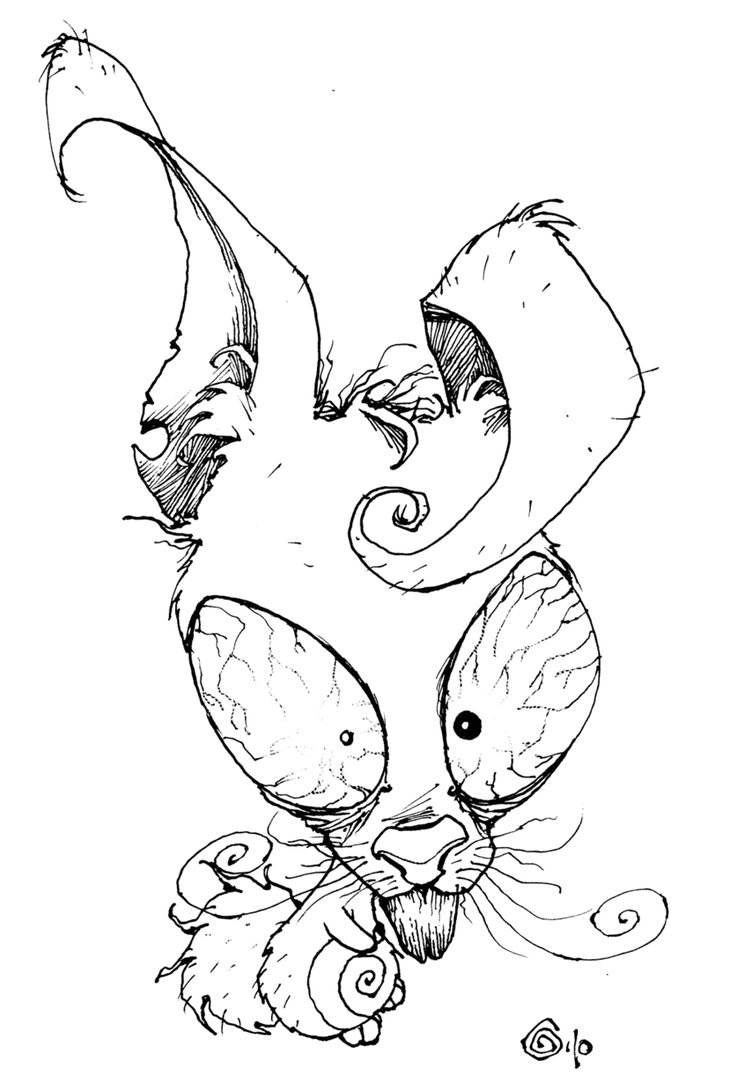 737x1083 Weird Rabbit By Benbasso