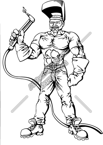 356x500 Welder Clipart And Vectorart Occupations