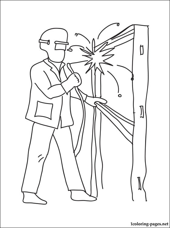 560x750 Welder Coloring Page Coloring Pages