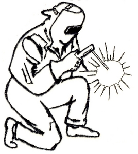 268x300 Welder With Sparks Custom Embroidery Designs By Stitchitize