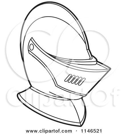 450x470 Clipart Of A Black And White Welding Helmet