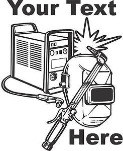 245x300 Welder Welding Helmet Torch Custom Car Truck Window Laptop Vinyl