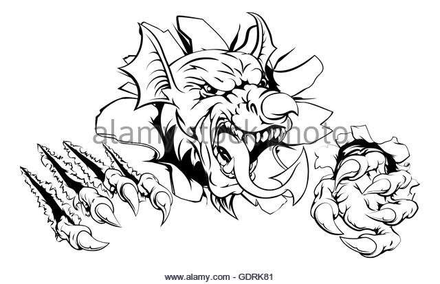 640x413 Welsh Dragon Tattoo Stock Photos Amp Welsh Dragon Tattoo Stock