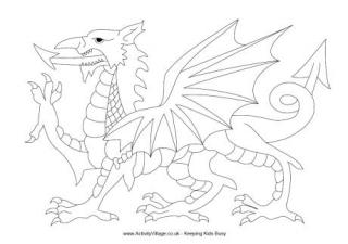 320x225 Welsh Dragon Templates