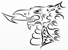 236x174 Welsh Dragon Pattern. Use The Printable Outline For Crafts