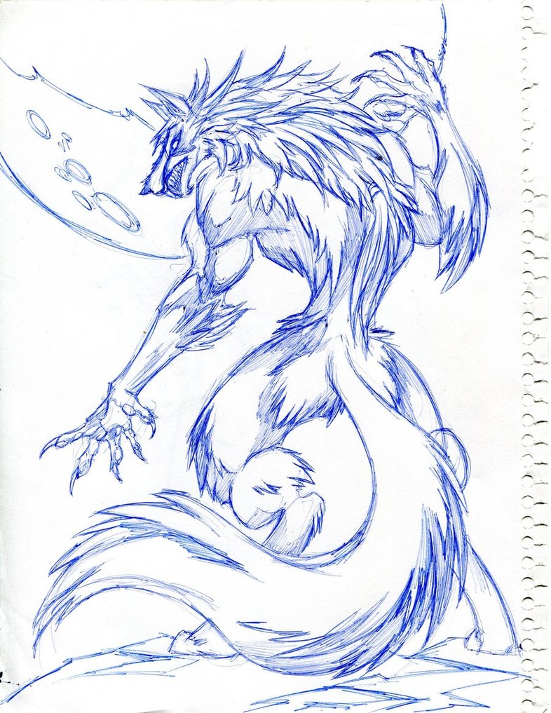 Werewolf Drawing at GetDrawings | Free download