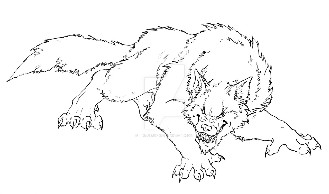 Werewolf Drawing at GetDrawings | Free download