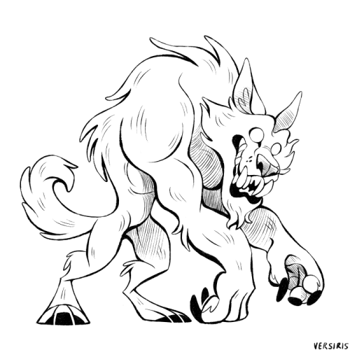 500x500 Werewolf Drawing Tumblr