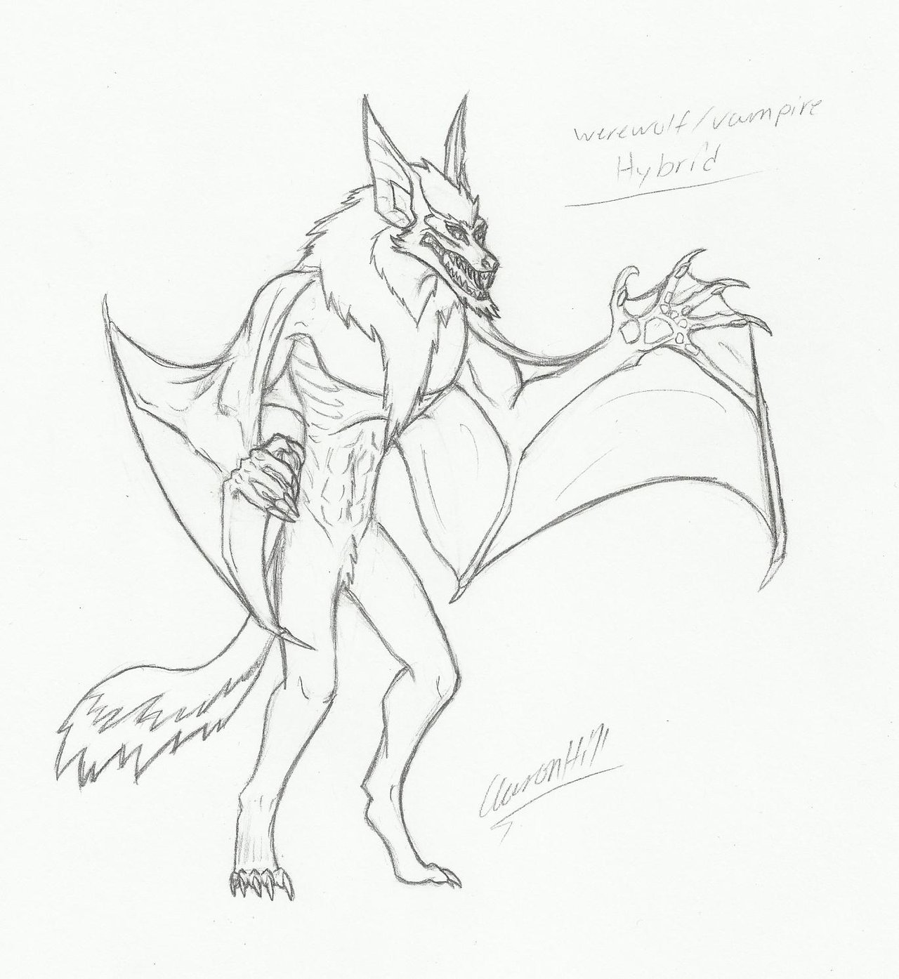 1280x1394 Werewolfvampire Hybrid By Beastwarlock27
