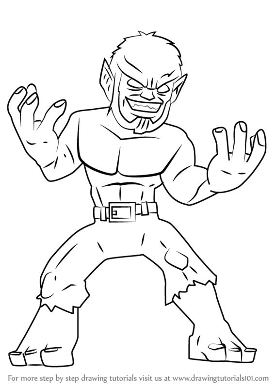 567x800 Learn How To Draw Werewolf By Night From The Super Hero Squad Show