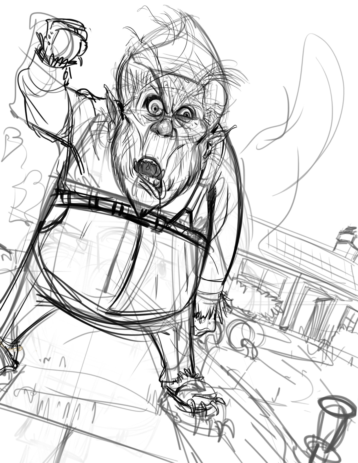 1236x1600 The Art Work Of Will Martinez I Was A Grandpa Werewolf! Tutorial!