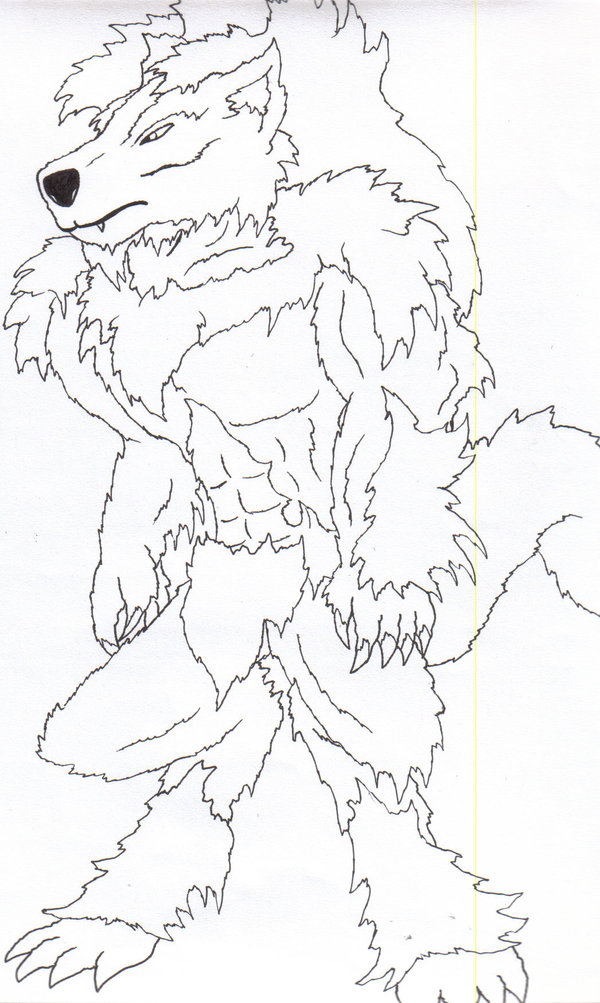 600x1003 Werewolf Rough Sketch By Drachona