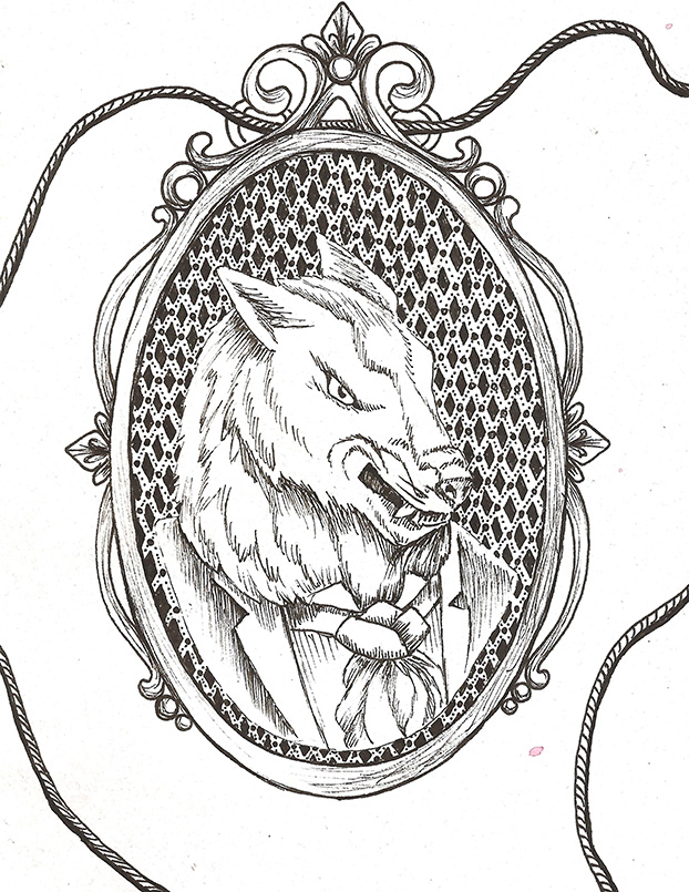 622x805 Werewolf Cameo Lysswhit Art