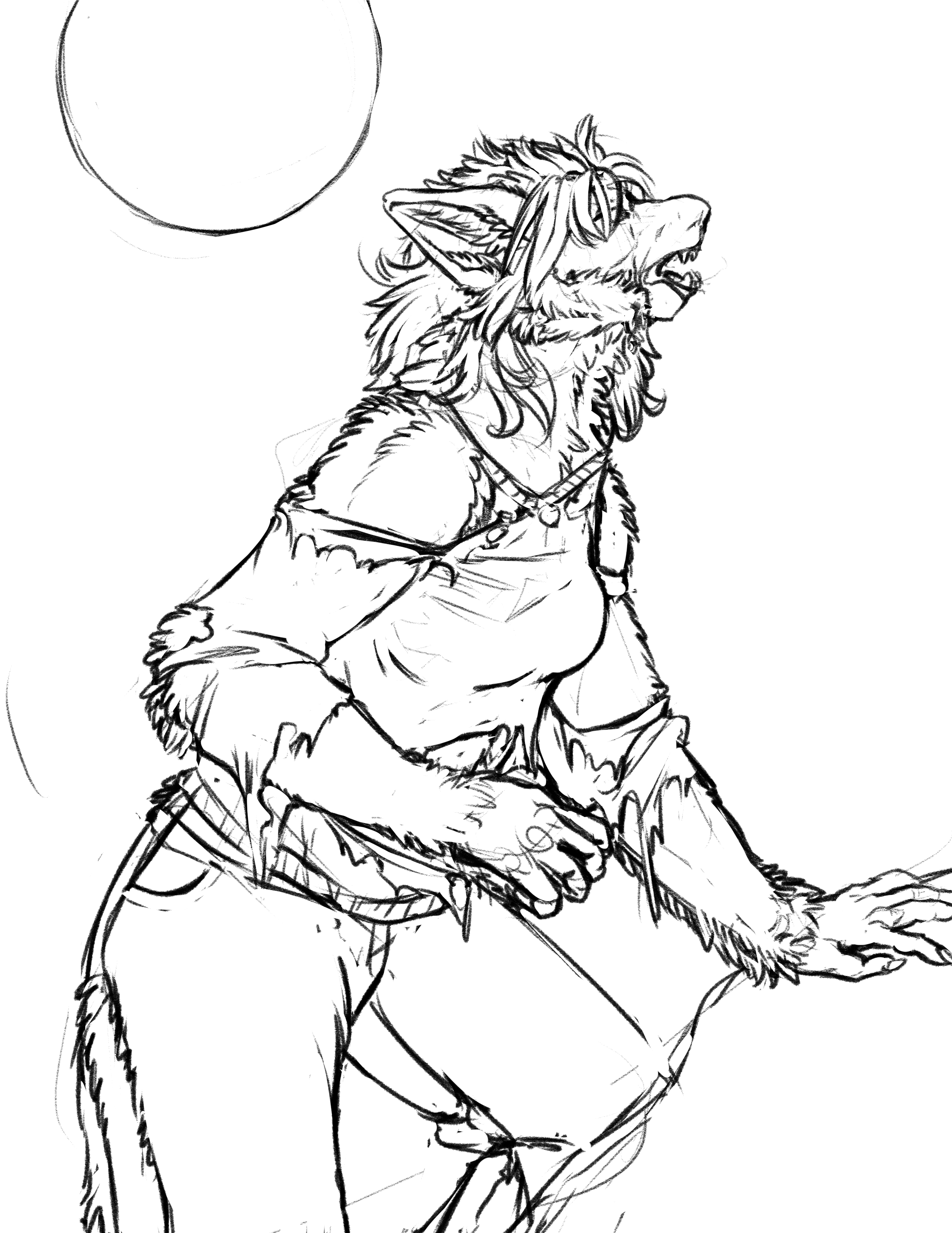 2550x3300 Draw A Werewolf Day October The 8th Weasyl