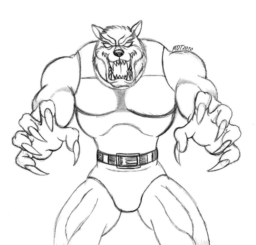 900x860 Mdt Werewolf By Mdtartist83