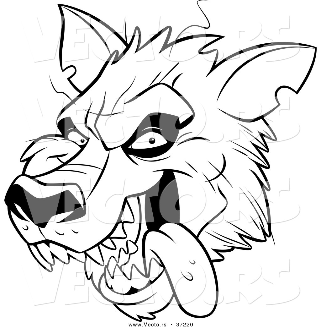 1024x1044 Vector Of A Scary Werewolf