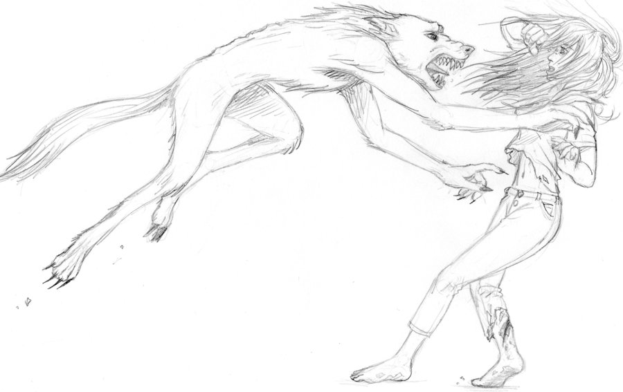 900x567 Werewolf Attack By Rafiukis