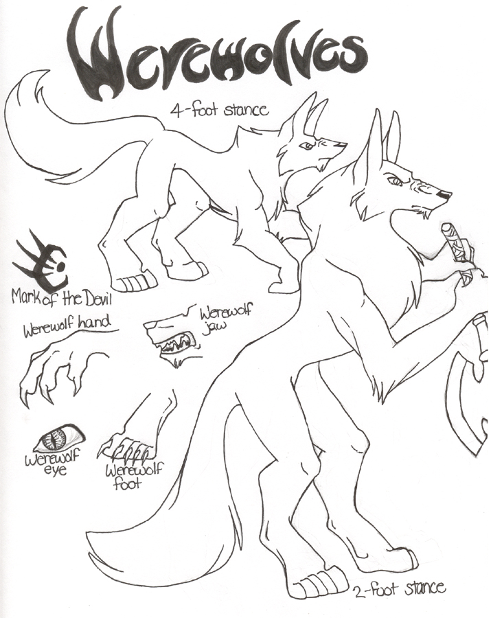 715x900 Werewolves Sketches By Shadowedfate