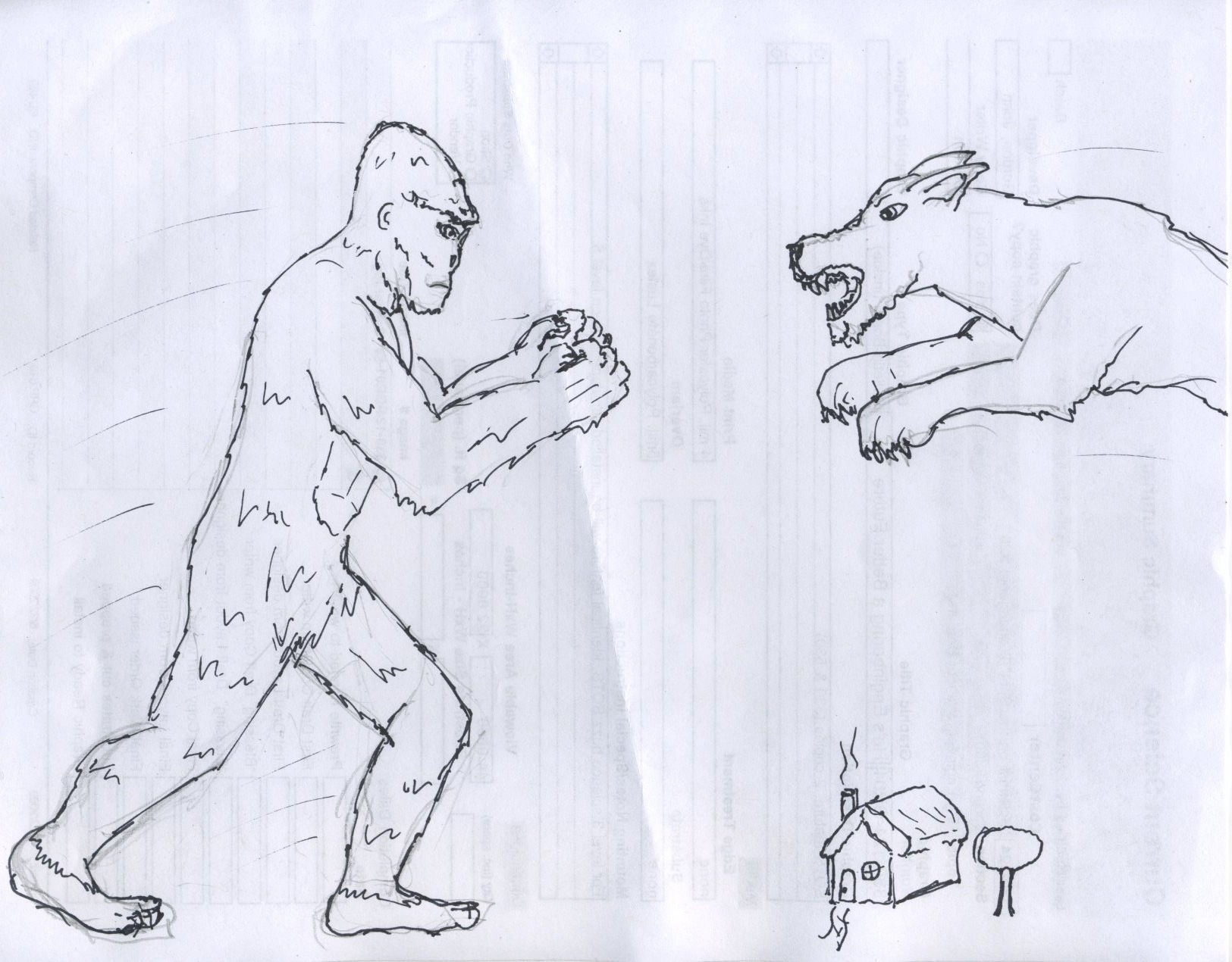 1625x1270 Bigfoot Vs. Werewolf Who Will Win The War Of The Monsters