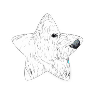 324x324 Westie Drawings Craft Supplies Zazzle