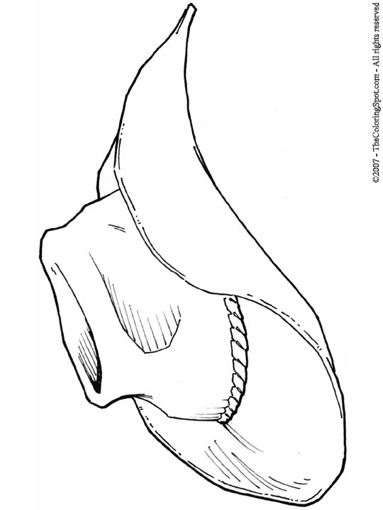 540x720 Western Boots Coloring Page Cowboy Hat Coloring Pages