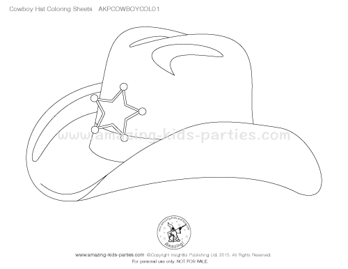 500x386 Cowboy Party Coloring Pages
