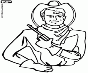 300x250 Cowboy Coloring Pages Printable Games