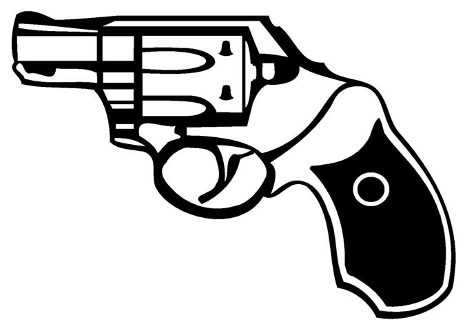 675x480 Handgun 1 Decal Sticker