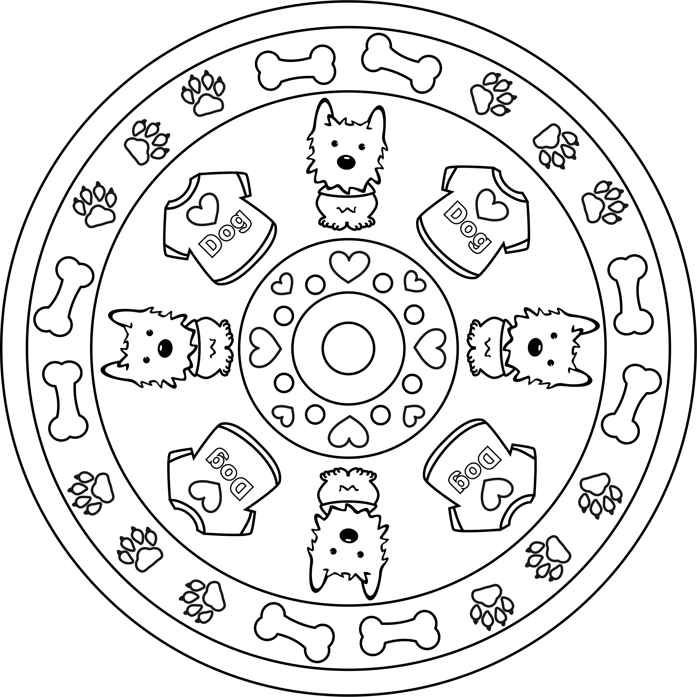 2357x2358 Mandala Westie Dogs Especially Westies Amp Scotties