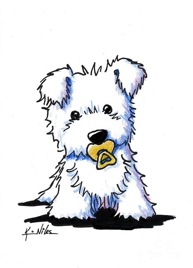 648x900 Westie Baby Canvas Print Canvas Art By Kim Niles Dog