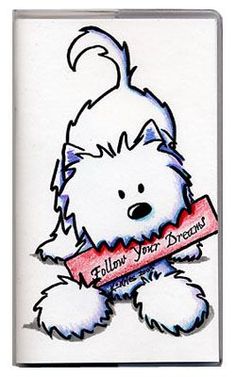 236x377 West Highland White Terrier Dibujo