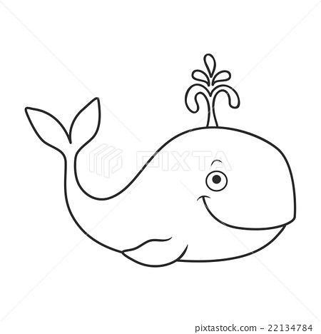 450x468 Happy Cartoon Whale