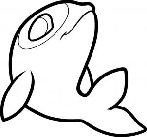 302x283 How To Draw How To Draw A Killer Whale For Kids
