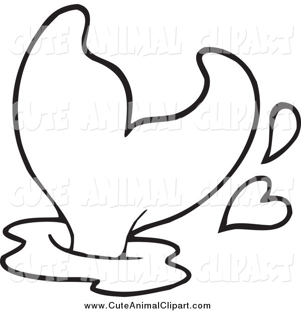 600x620 Vector Cartoon Clip Art Of A Breaching Whale Tail In Black