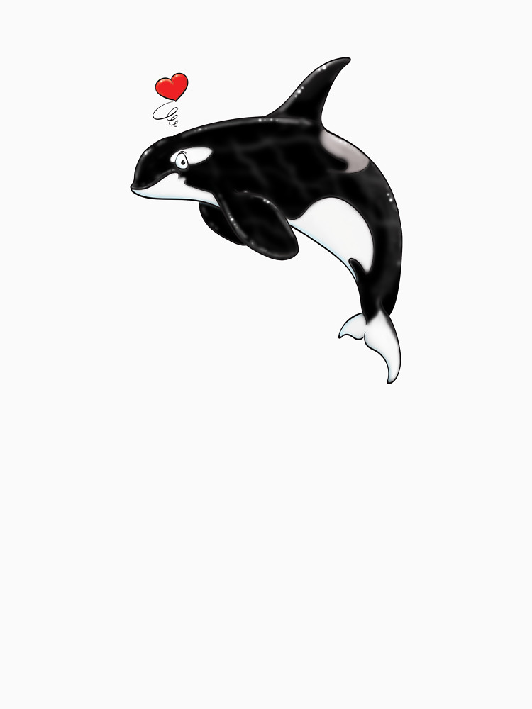 750x1000 Cute Killer Whale Unisex T Shirt By Antoncreative Redbubble