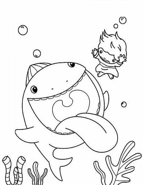 600x776 Big Fish Coloring Pages Easy To Make Jonah And The Page In Mouth