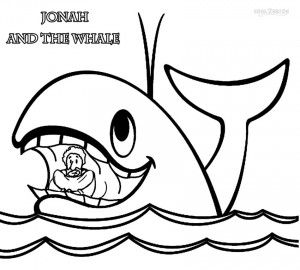 300x270 Jonah And The Whale Coloring Pages School Projects